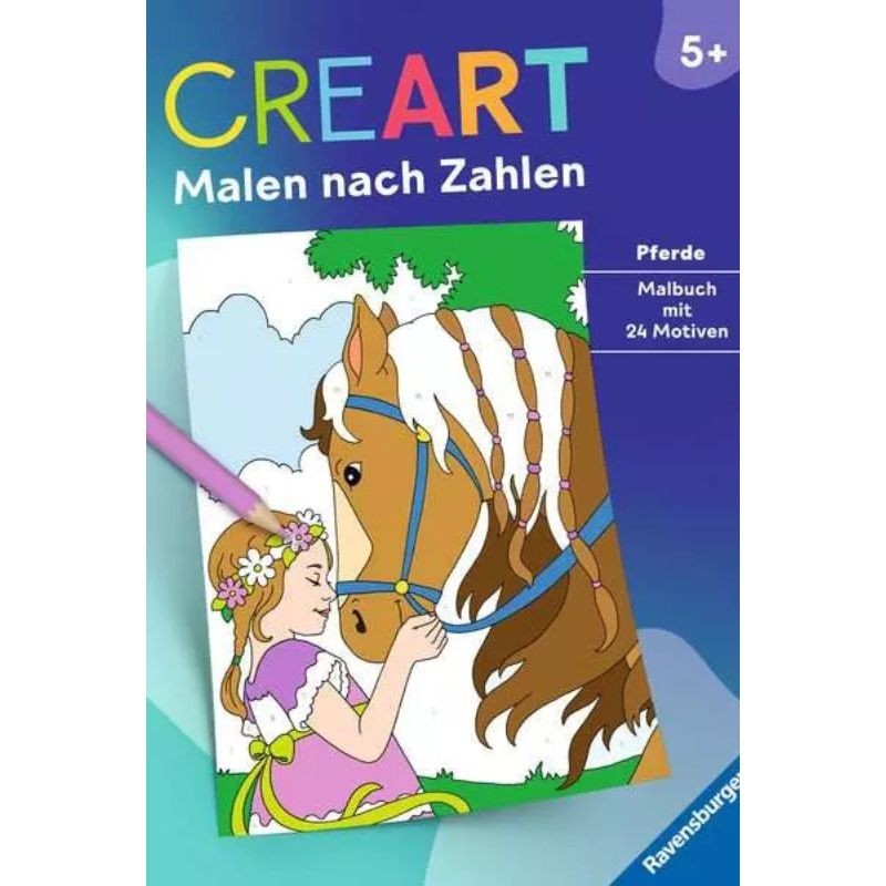 Malen nach Zahlen CreArt Pferde