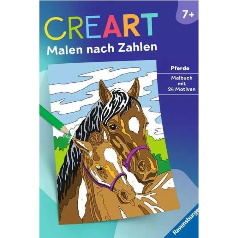 Malen nach Zahlen CreArt Pferde ab 7 Jahren