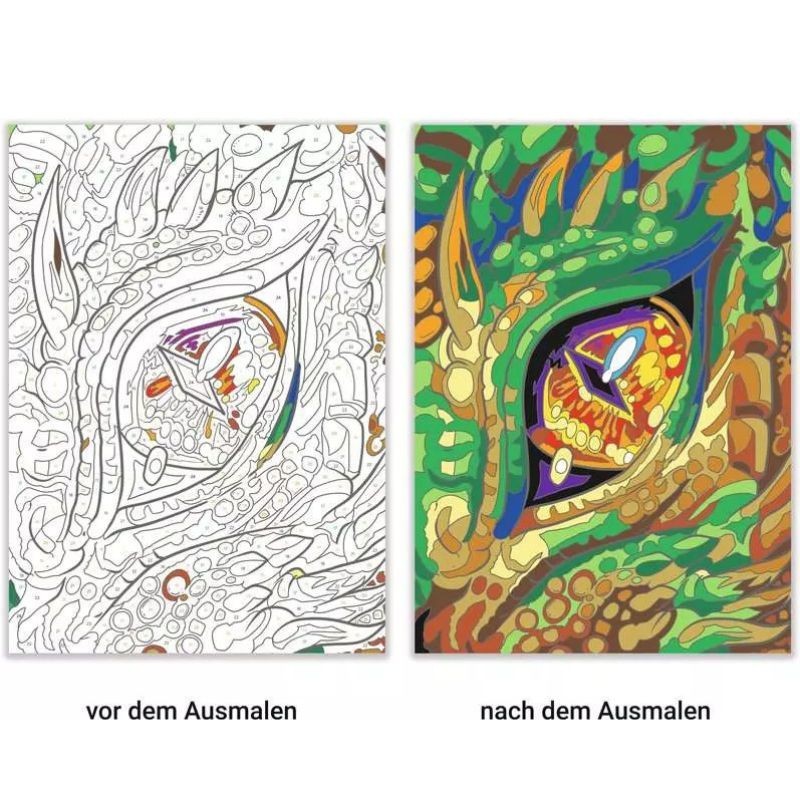 Malen nach Zahlen Drachen