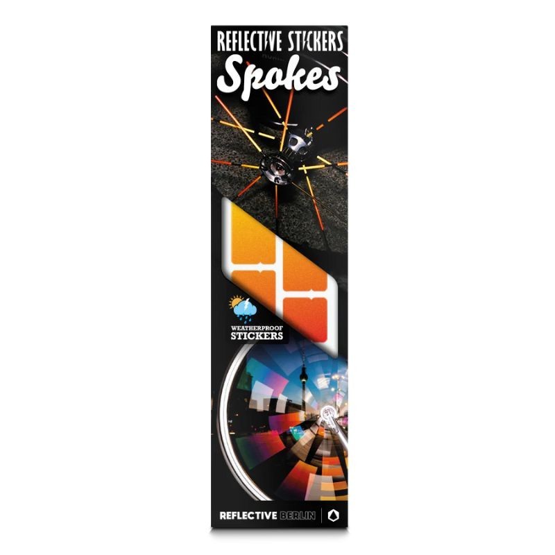 Reflektierende Velo Speichensticker Feuer