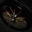 Reflektierende Velo Speichensticker Feuer