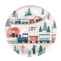 Pappteller Eisenbahn