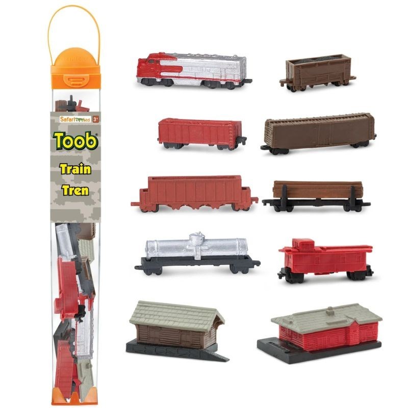 Eisenbahn Set mit 10 kleinen Spielfiguren