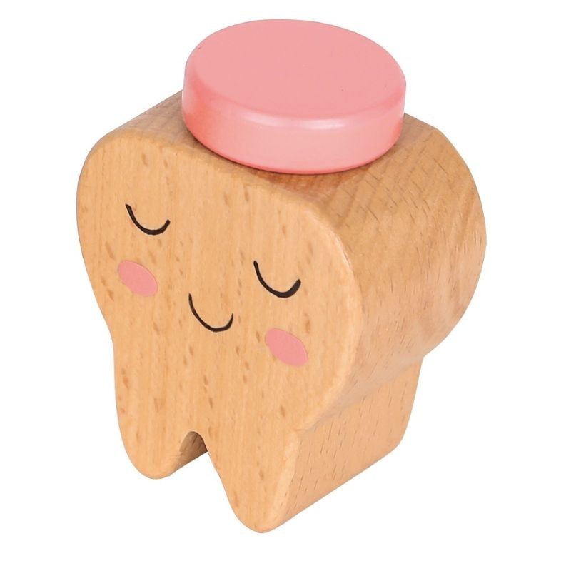 Zahndose Milchzahn pink