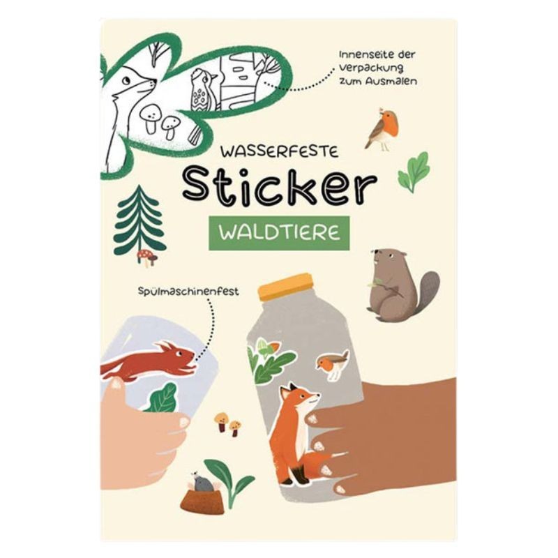 Wasserfeste Sticker Waldtiere