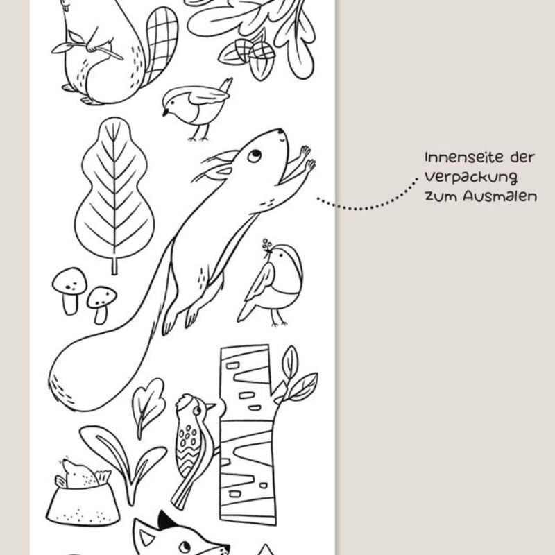 Wasserfeste Sticker Waldtiere
