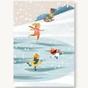 Postkarte Winterkinder