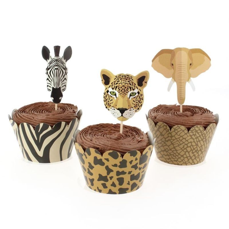 Cupcake Topper & Wrapper Savanne