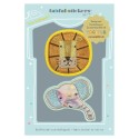 Stoffsticker zum Aufbügeln Elefant & Löwe