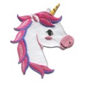 Bügelbild Aufnäher Patch Einhorn Kopf
