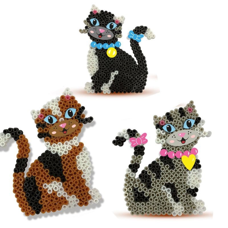 Bügelperlen Set Katzen