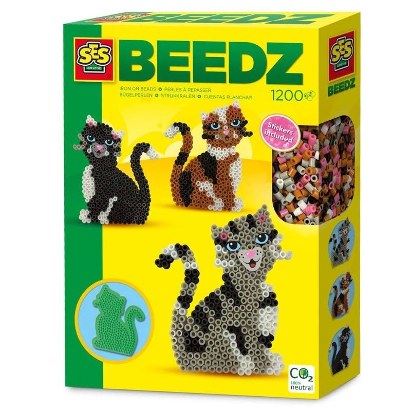 Bügelperlen Set Katzen