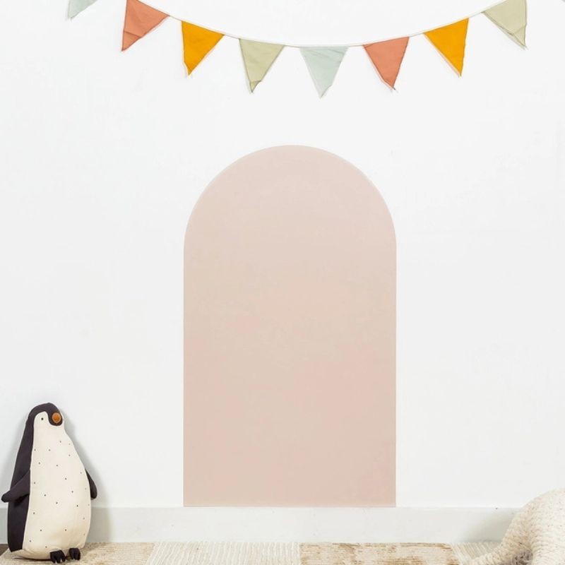 Magnettafel Bogen beige rosa mit Magneten