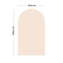 Magnettafel Bogen beige rosa mit Magneten