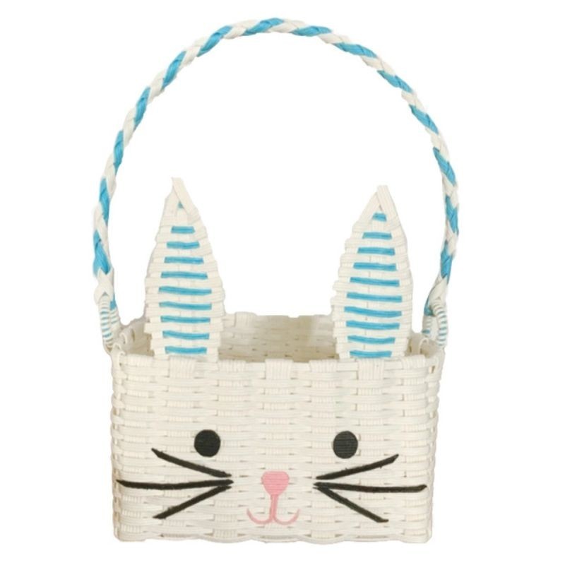 Osternest Osterkorb Hase weiss