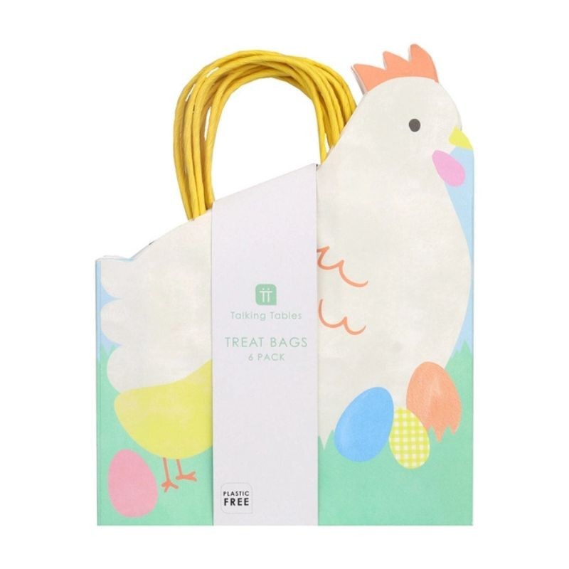 Osternest Geschenkbeutel Huhn 6er Set