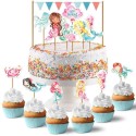 Kuchendeko Cake und Muffin Topper Meerjungfrau