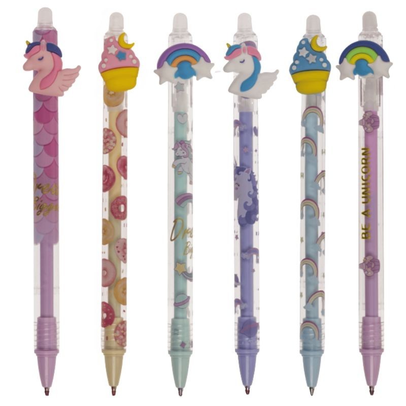 Gelstift radierbar 6er Set Magic Einhorn