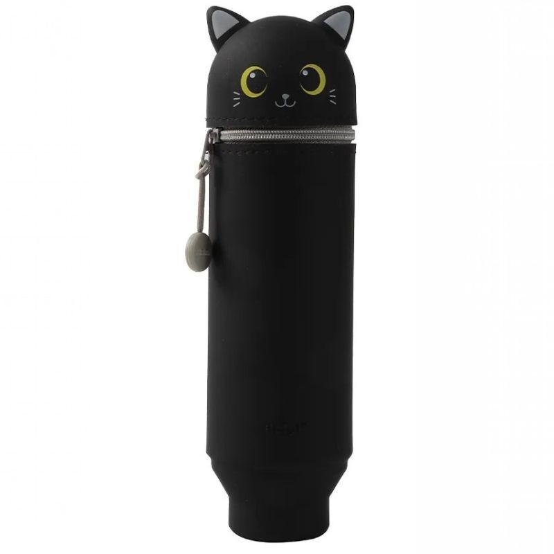 Etui Federmäppchen Katze schwarz