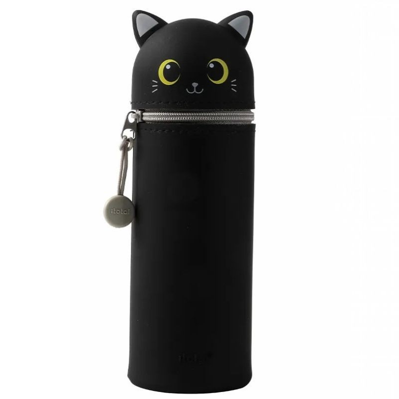 Etui Federmäppchen Katze schwarz