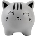 Spardose Katze grau