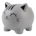 Spardose Katze grau