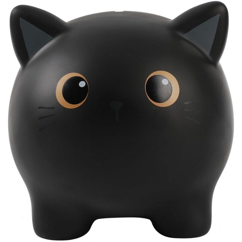 Spardose Katze schwarz