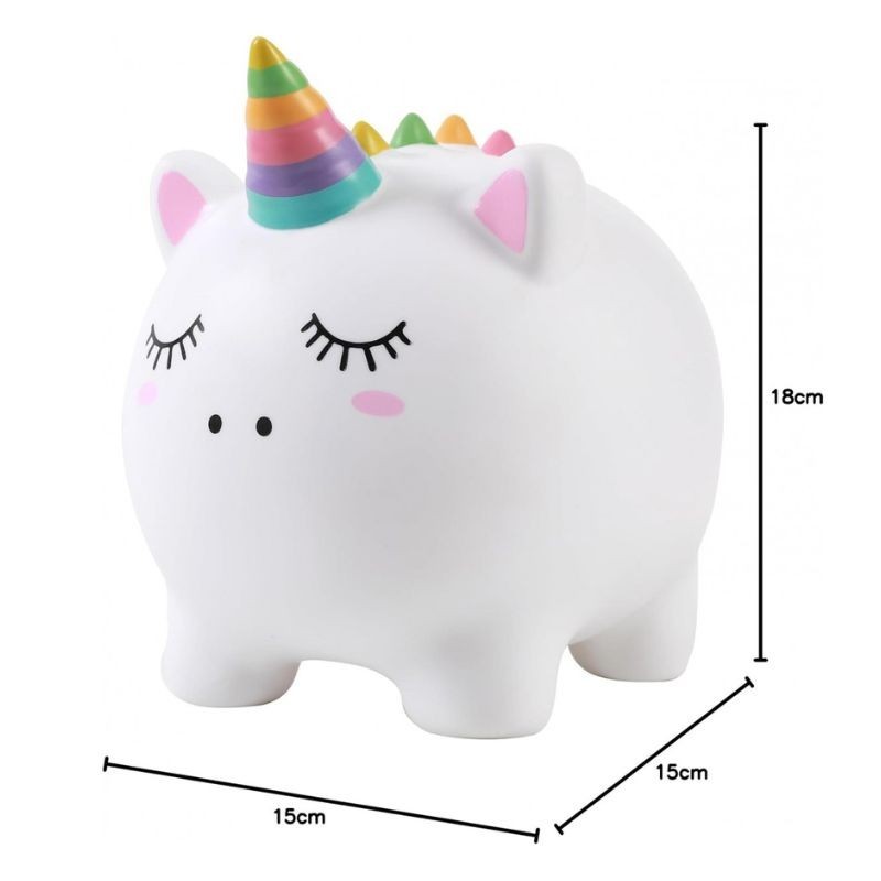 Spardose Einhorn bunt