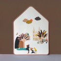 Magnettafel Whiteboard Haus nude