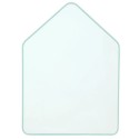 Magnettafel Whiteboard Haus graublau