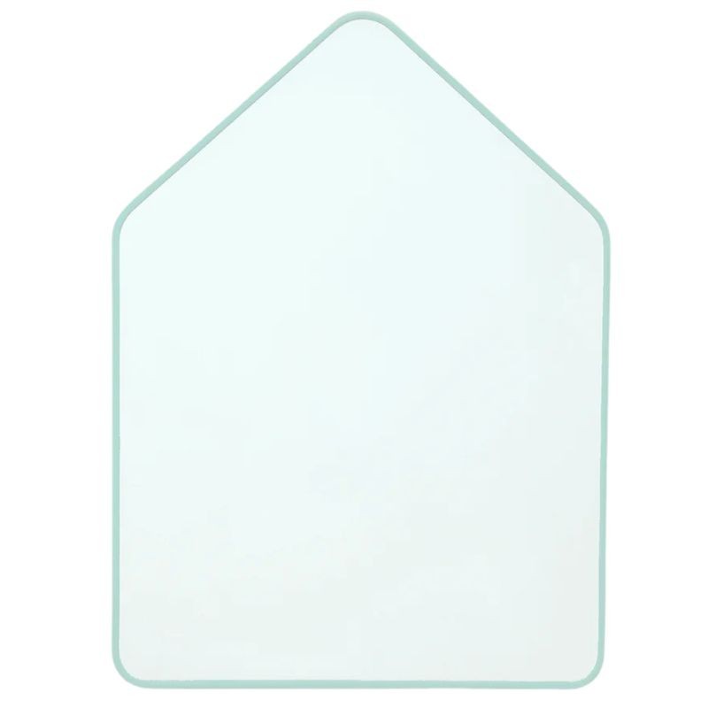 Magnettafel Whiteboard Haus graublau