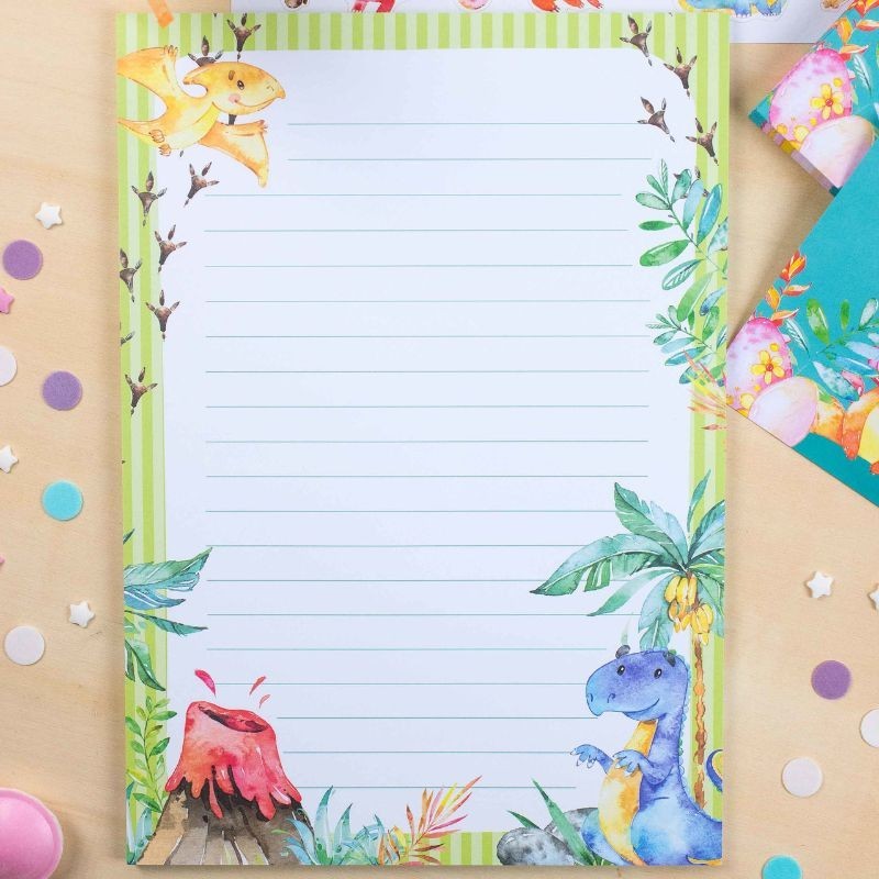 Briefpapier Set Dinosaurier