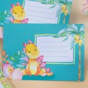 Briefpapier Set Dinosaurier