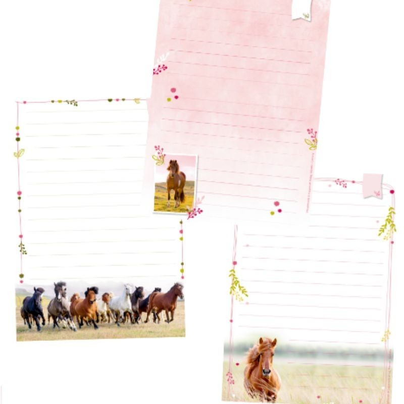 Briefpapier Set Pferdefreunde