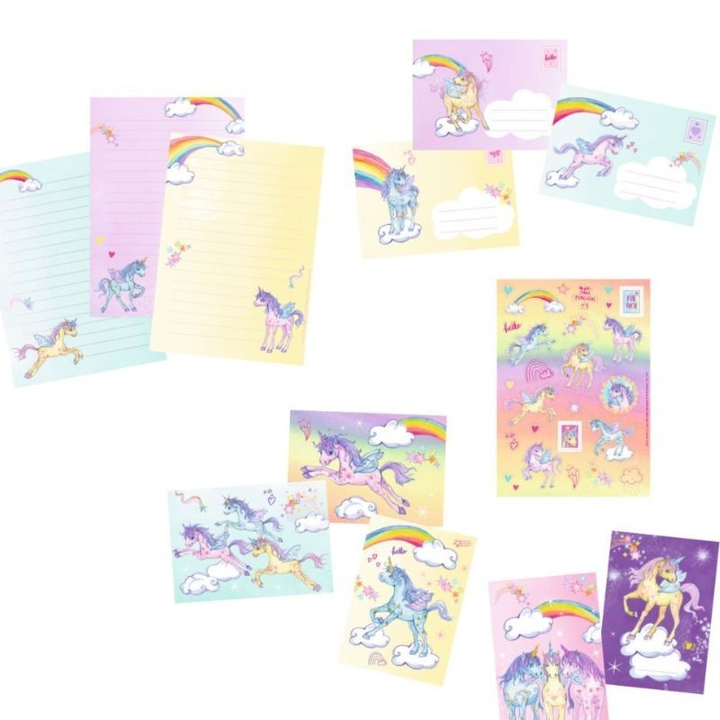 Briefpapier Set Einhornparadies