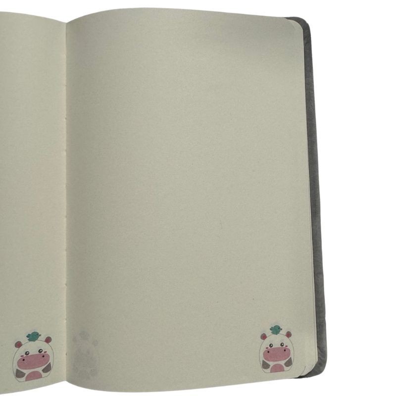 Notizbuch Nilpferd Hippo Plüsch