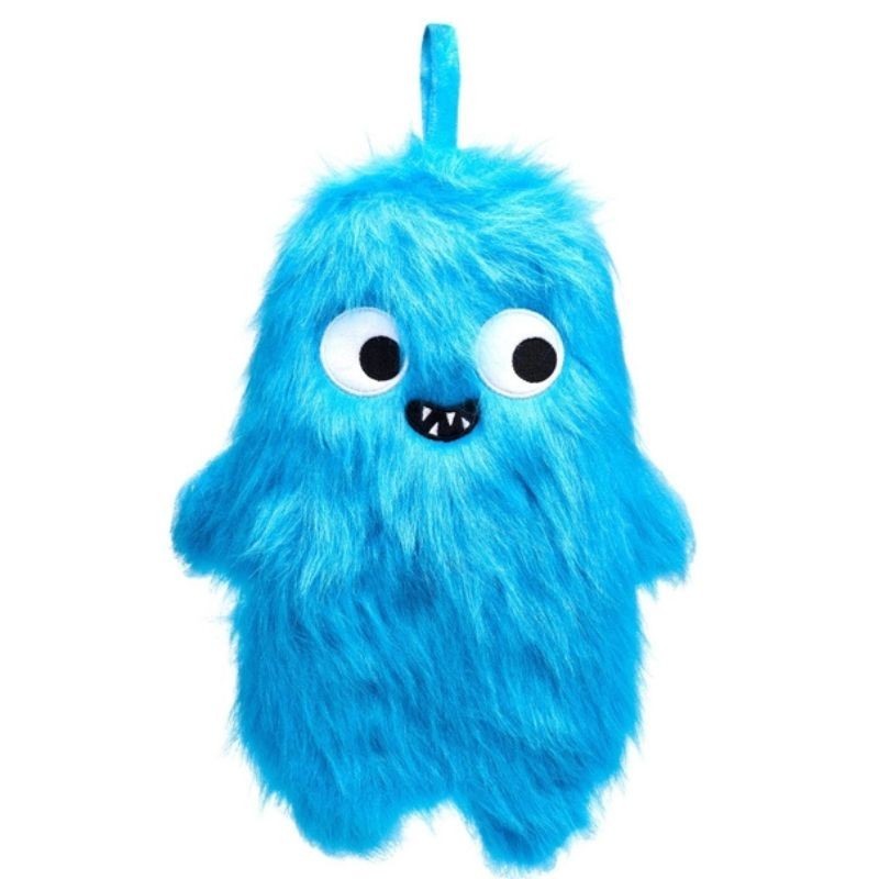 Wärmflasche Monster blau
