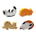Radiergummi Katzen 4er Set