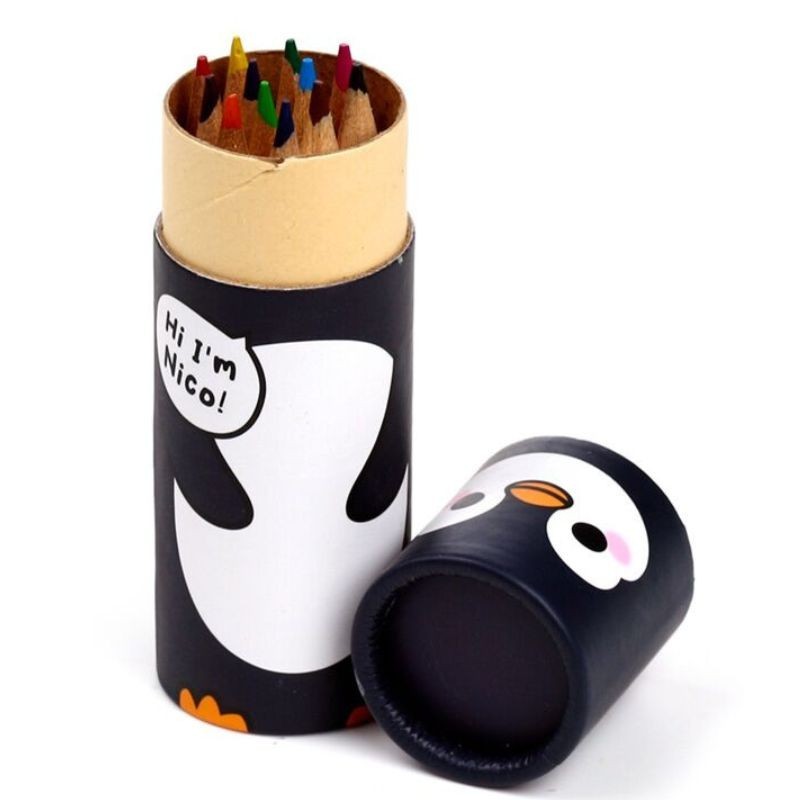 Farbstifte Pinguin in Dose klein
