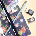 Notizbuch und Schreibset Meerestiere