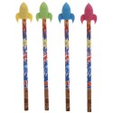 Bleistift Rakete mit Radierer
