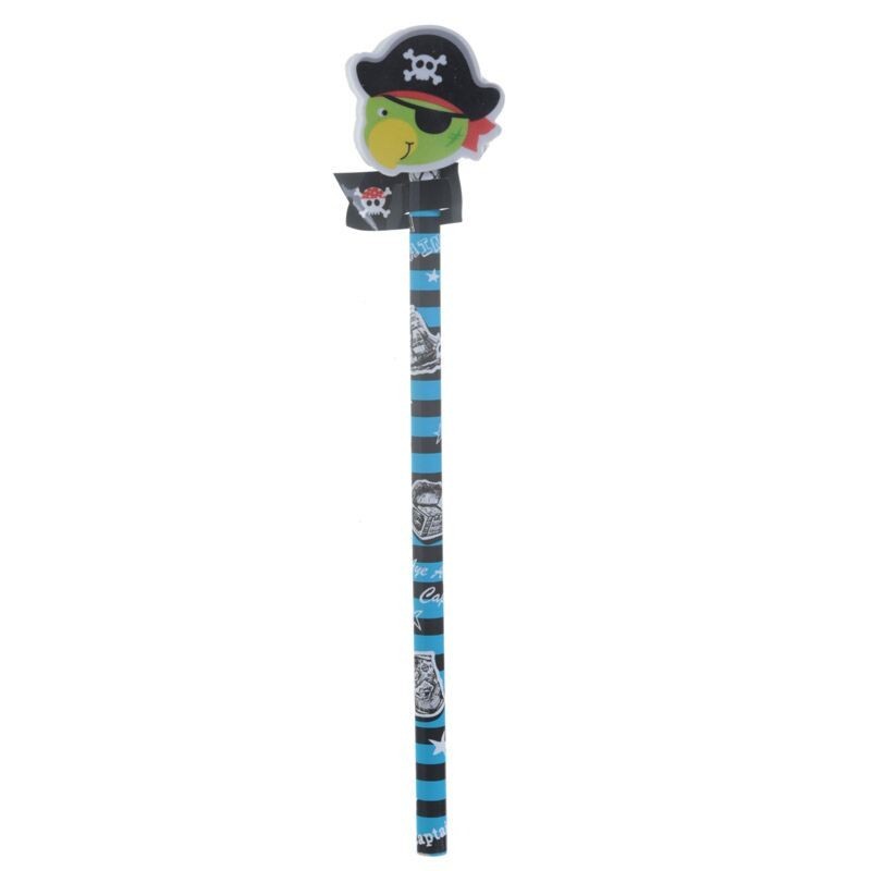 Bleistift Set Pirat mit Radiergummi 3er Set