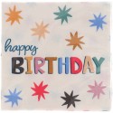 Servietten Happy Birthday Sterne