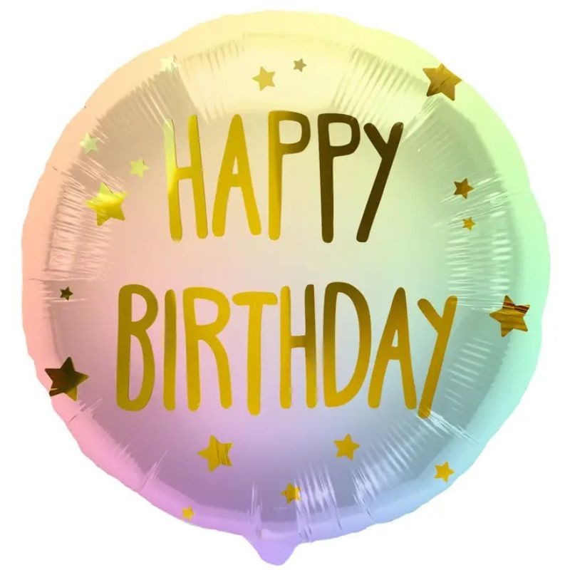 Ballon Happy Birthday Ombre