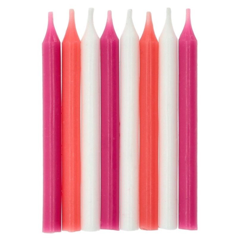 Geburtstagskerzen in rosa