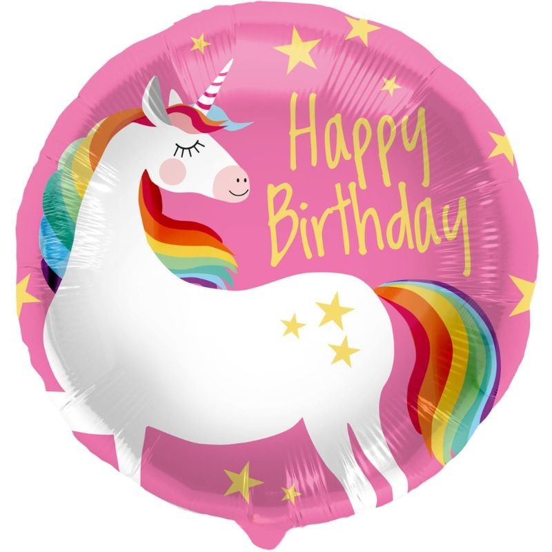 Ballon Einhorn Happy Birthday
