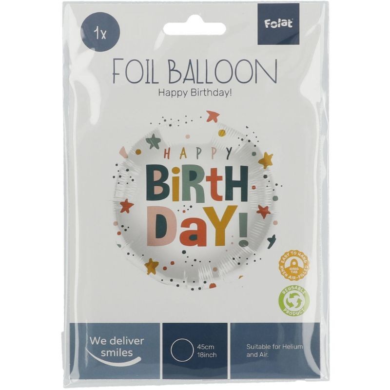 Ballon Happy Birthday Twinkle Dots