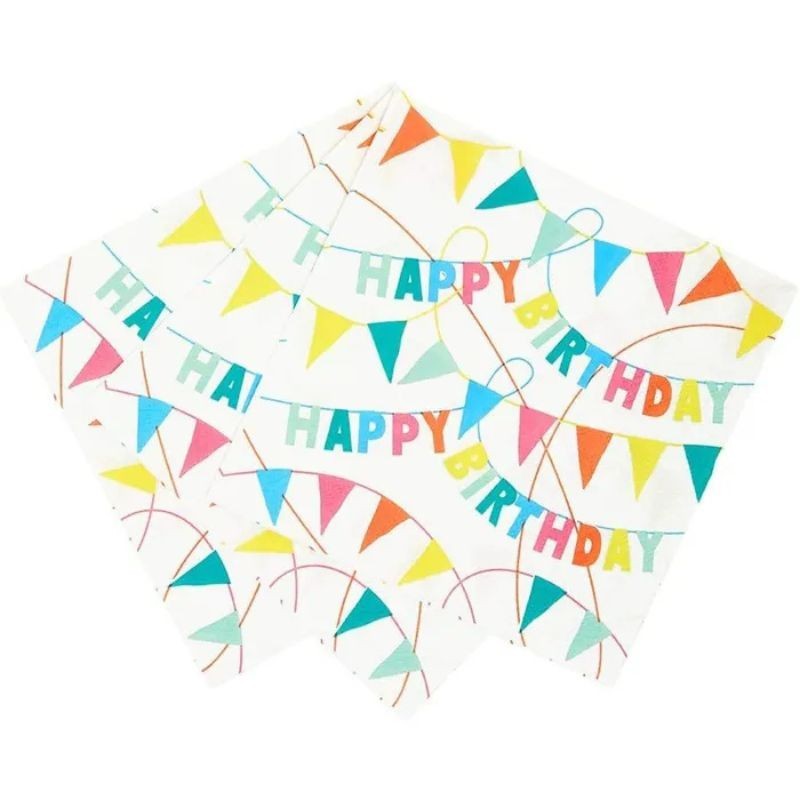 Servietten Happy Birthday Eco