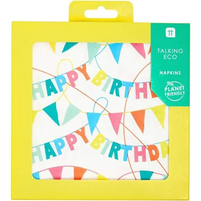 Servietten Happy Birthday Eco