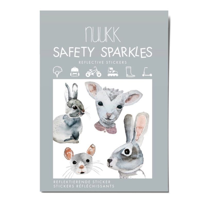Reflektierende Sticker Lamm & Hase